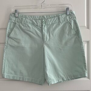 Gap Boyfriend Roll-Up Khakis Shorts Womens Size 12 Pale Blue Casual Resortwear